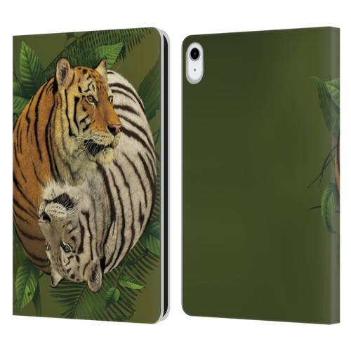 Vincent Hie Animals Tiger Yin Yang Leather Book Wallet Case Cover For Apple iPad 10.9 (2022)