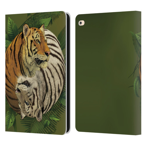 Vincent Hie Animals Tiger Yin Yang Leather Book Wallet Case Cover For Apple iPad Air 2 (2014)