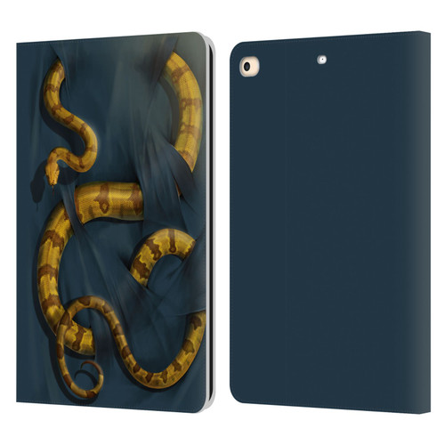 Vincent Hie Animals Snake Leather Book Wallet Case Cover For Apple iPad 9.7 2017 / iPad 9.7 2018