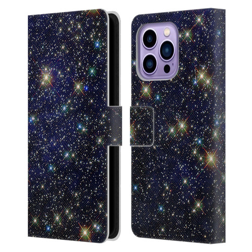 Cosmo18 Space 2 Standout Leather Book Wallet Case Cover For Apple iPhone 14 Pro Max