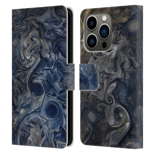 Cosmo18 Space 2 Blues Leather Book Wallet Case Cover For Apple iPhone 14 Pro