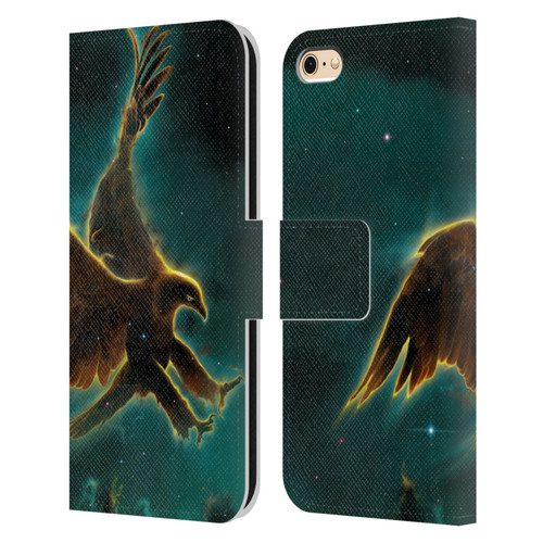 Vincent Hie Animals Eagle Galaxy Leather Book Wallet Case Cover For Apple iPhone 6 / iPhone 6s