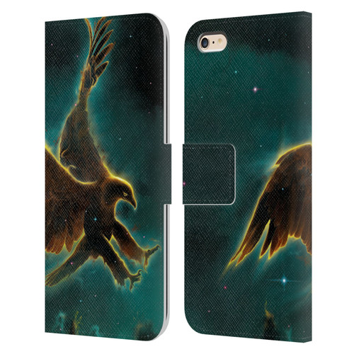 Vincent Hie Animals Eagle Galaxy Leather Book Wallet Case Cover For Apple iPhone 6 Plus / iPhone 6s Plus