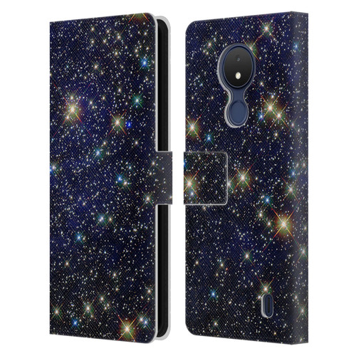 Cosmo18 Space 2 Standout Leather Book Wallet Case Cover For Nokia C21