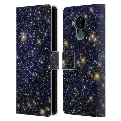 Cosmo18 Space 2 Standout Leather Book Wallet Case Cover For Nokia C30