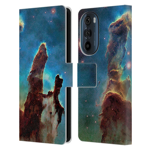 Cosmo18 Space 2 Nebula's Pillars Leather Book Wallet Case Cover For Motorola Edge 30