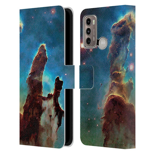 Cosmo18 Space 2 Nebula's Pillars Leather Book Wallet Case Cover For Motorola Moto G60 / Moto G40 Fusion