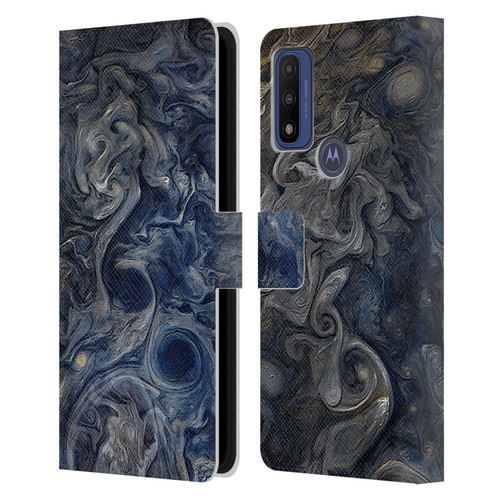 Cosmo18 Space 2 Blues Leather Book Wallet Case Cover For Motorola G Pure