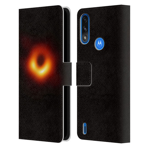 Cosmo18 Space 2 Black Hole Leather Book Wallet Case Cover For Motorola Moto E7 Power / Moto E7i Power