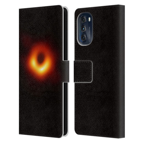 Cosmo18 Space 2 Black Hole Leather Book Wallet Case Cover For Motorola Moto G (2022)