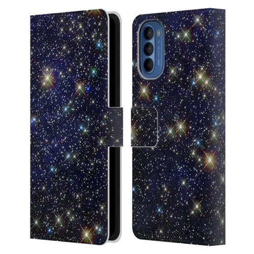 Cosmo18 Space 2 Standout Leather Book Wallet Case Cover For Motorola Moto G41