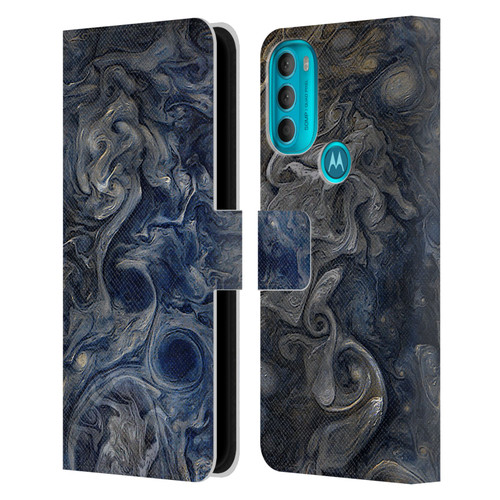 Cosmo18 Space 2 Blues Leather Book Wallet Case Cover For Motorola Moto G71 5G