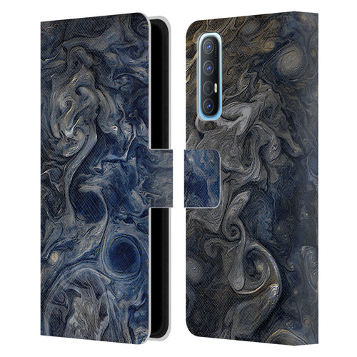 Cosmo18 Space 2 Blues Leather Book Wallet Case Cover For OPPO Find X2 Neo 5G