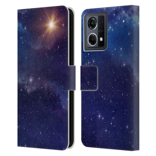 Cosmo18 Space 2 Shine Leather Book Wallet Case Cover For OPPO Reno8 4G