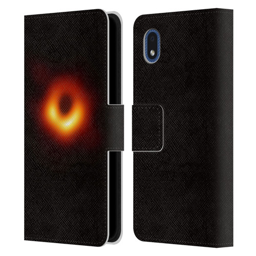 Cosmo18 Space 2 Black Hole Leather Book Wallet Case Cover For Samsung Galaxy A01 Core (2020)