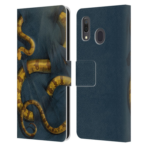 Vincent Hie Animals Snake Leather Book Wallet Case Cover For Samsung Galaxy A33 5G (2022)