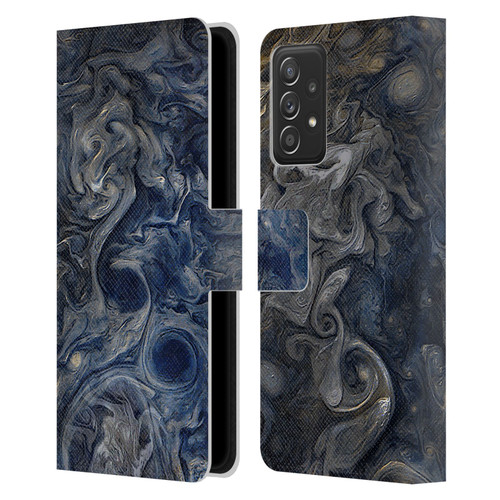 Cosmo18 Space 2 Blues Leather Book Wallet Case Cover For Samsung Galaxy A52 / A52s / 5G (2021)