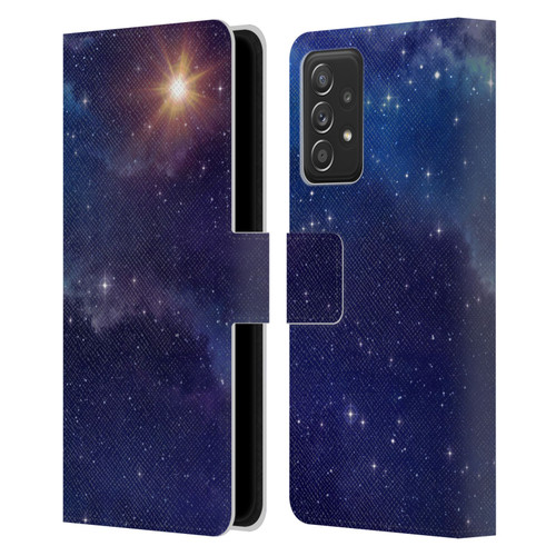 Cosmo18 Space 2 Shine Leather Book Wallet Case Cover For Samsung Galaxy A52 / A52s / 5G (2021)