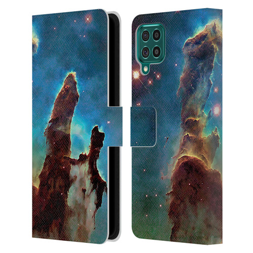 Cosmo18 Space 2 Nebula's Pillars Leather Book Wallet Case Cover For Samsung Galaxy F62 (2021)