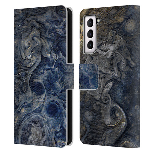 Cosmo18 Space 2 Blues Leather Book Wallet Case Cover For Samsung Galaxy S21 5G