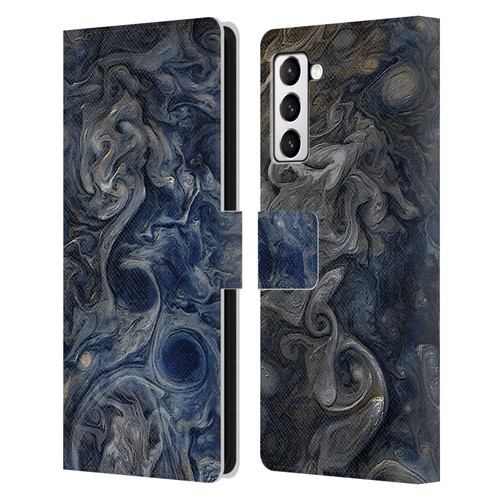 Cosmo18 Space 2 Blues Leather Book Wallet Case Cover For Samsung Galaxy S21+ 5G