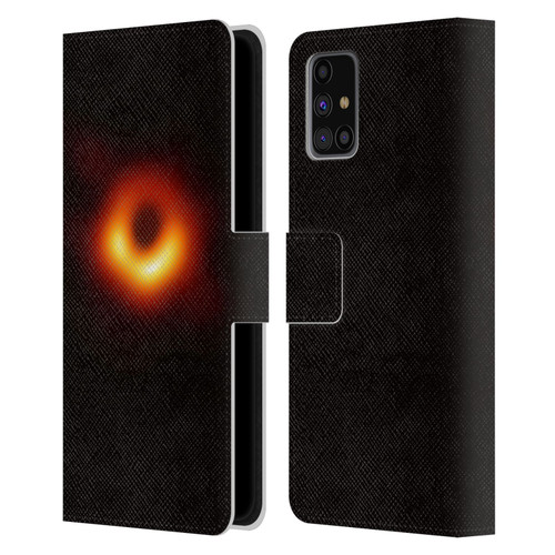 Cosmo18 Space 2 Black Hole Leather Book Wallet Case Cover For Samsung Galaxy M31s (2020)