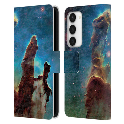 Cosmo18 Space 2 Nebula's Pillars Leather Book Wallet Case Cover For Samsung Galaxy S23 5G