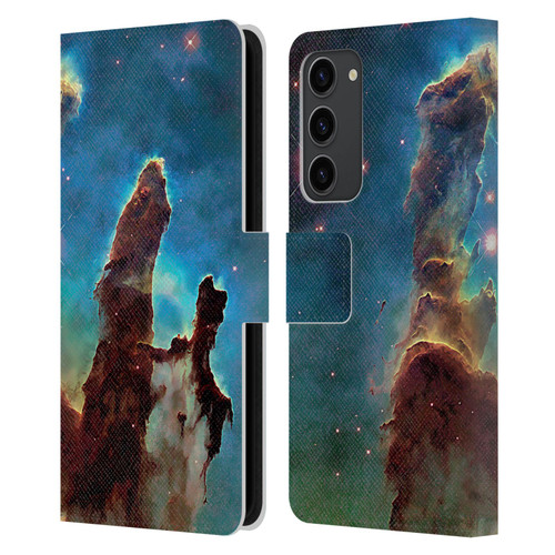 Cosmo18 Space 2 Nebula's Pillars Leather Book Wallet Case Cover For Samsung Galaxy S23+ 5G