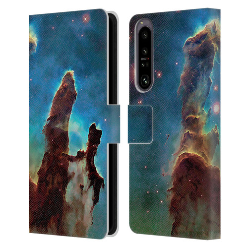 Cosmo18 Space 2 Nebula's Pillars Leather Book Wallet Case Cover For Sony Xperia 1 IV