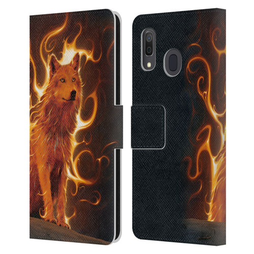 Vincent Hie Canidae Wolf Phoenix Leather Book Wallet Case Cover For Samsung Galaxy A33 5G (2022)