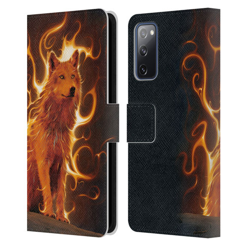 Vincent Hie Canidae Wolf Phoenix Leather Book Wallet Case Cover For Samsung Galaxy S20 FE / 5G