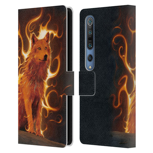 Vincent Hie Canidae Wolf Phoenix Leather Book Wallet Case Cover For Xiaomi Mi 10 5G / Mi 10 Pro 5G