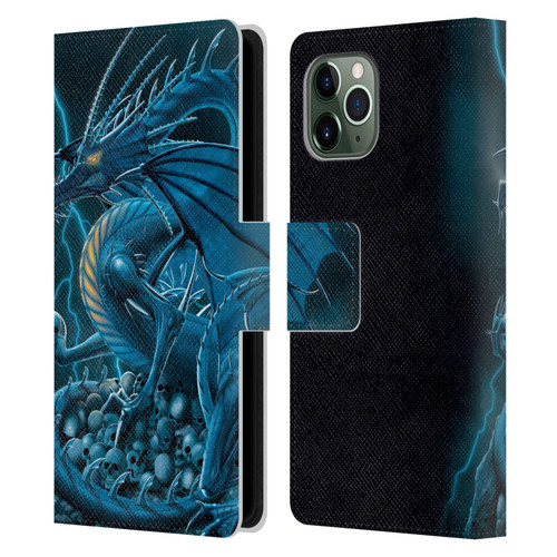 Vincent Hie Dragons 2 Abolisher Blue Leather Book Wallet Case Cover For Apple iPhone 11 Pro