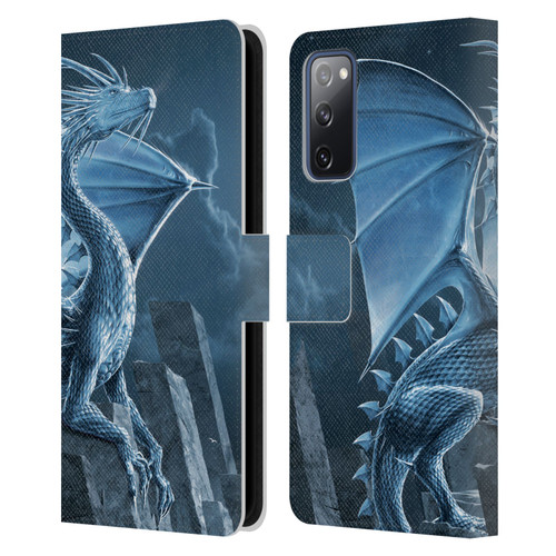 Vincent Hie Dragons 2 Silver Leather Book Wallet Case Cover For Samsung Galaxy S20 FE / 5G