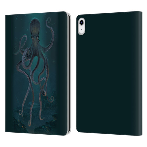 Vincent Hie Underwater Giant Octopus Leather Book Wallet Case Cover For Apple iPad 10.9 (2022)