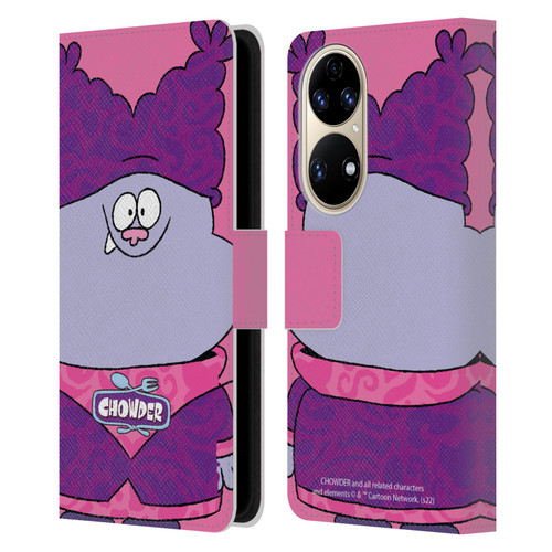 Chowder: Animated Series Graphics Full Face Leather Book Wallet Case Cover For Huawei P50