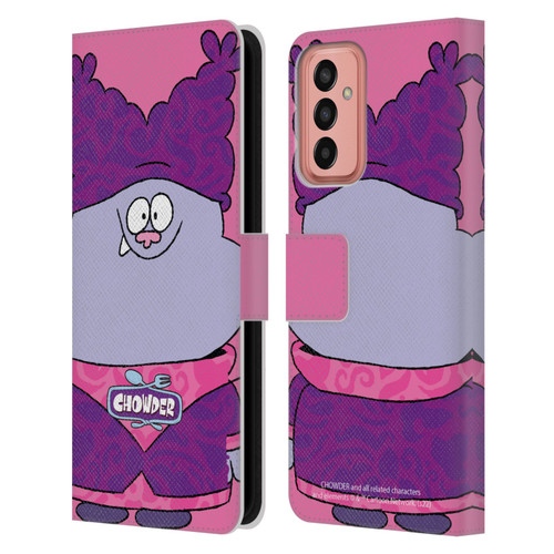 Chowder: Animated Series Graphics Full Face Leather Book Wallet Case Cover For Samsung Galaxy M13 (2022)