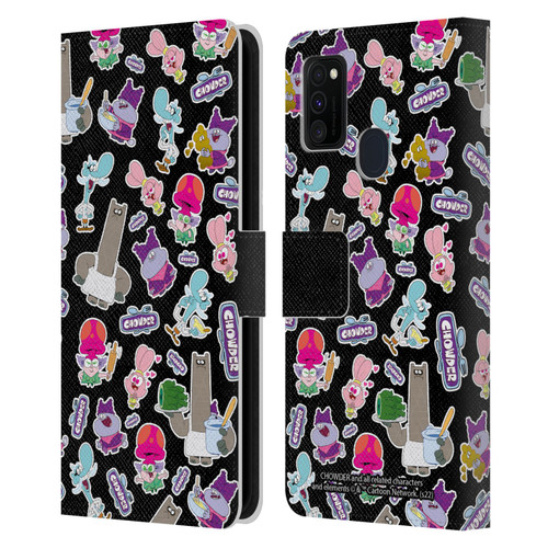 Chowder: Animated Series Graphics Pattern Leather Book Wallet Case Cover For Samsung Galaxy M30s (2019)/M21 (2020)