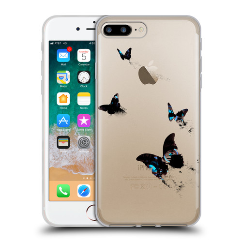 Alyn Spiller Animal Art Butterflies 2 Soft Gel Case for Apple iPhone 7 Plus / iPhone 8 Plus