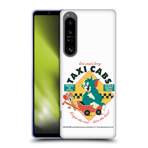 Tom and Jerry Retro Taxi Cabs Soft Gel Case for Sony Xperia 1 IV