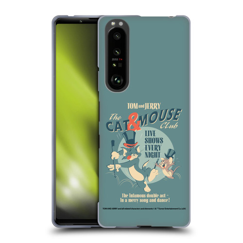 Tom and Jerry Retro Cat & Mouse Club Soft Gel Case for Sony Xperia 1 III