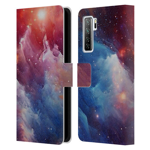 Cosmo18 Space Mysterious Space Leather Book Wallet Case Cover For Huawei Nova 7 SE/P40 Lite 5G