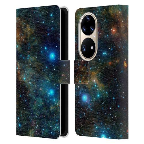 Cosmo18 Space Star Formation Leather Book Wallet Case Cover For Huawei P50 Pro