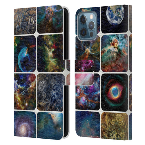 Cosmo18 Space The Amazing Universe Leather Book Wallet Case Cover For Apple iPhone 12 / iPhone 12 Pro