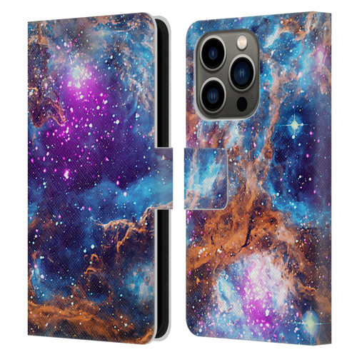 Cosmo18 Space Lobster Nebula Leather Book Wallet Case Cover For Apple iPhone 14 Pro