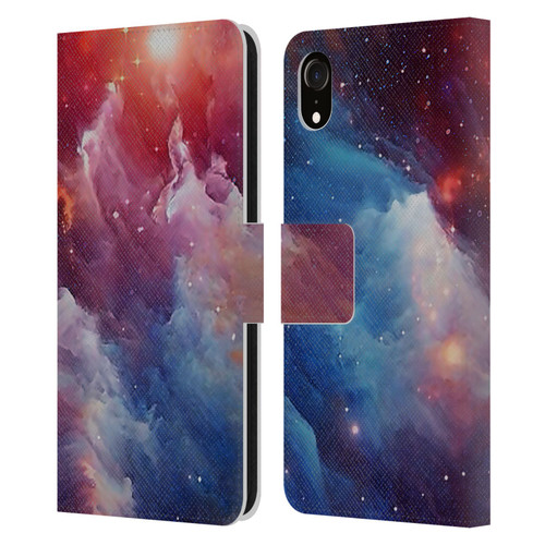 Cosmo18 Space Mysterious Space Leather Book Wallet Case Cover For Apple iPhone XR