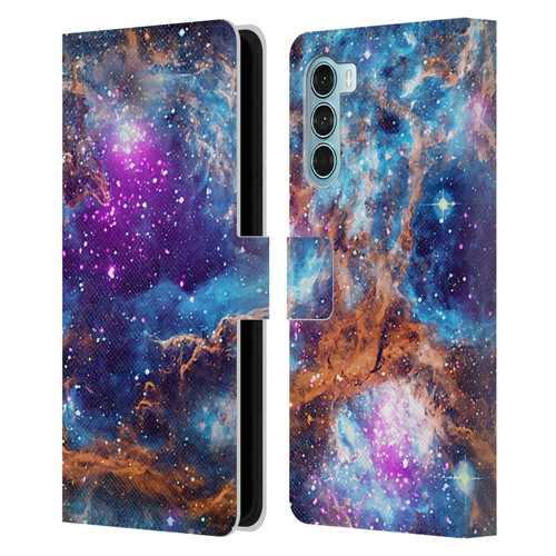 Cosmo18 Space Lobster Nebula Leather Book Wallet Case Cover For Motorola Edge S30 / Moto G200 5G