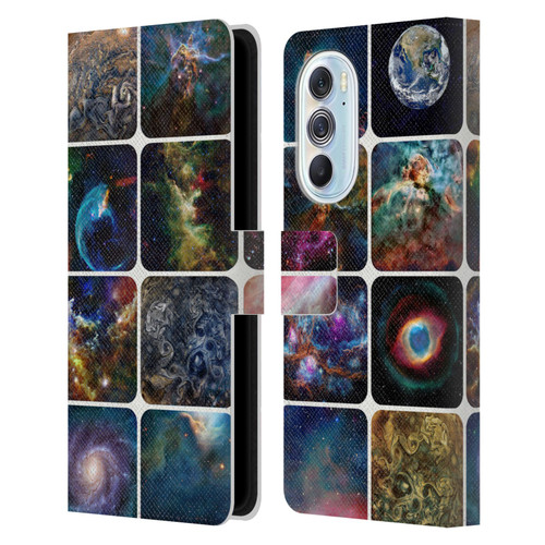 Cosmo18 Space The Amazing Universe Leather Book Wallet Case Cover For Motorola Edge X30