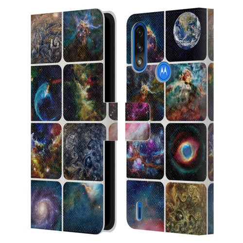 Cosmo18 Space The Amazing Universe Leather Book Wallet Case Cover For Motorola Moto E7 Power / Moto E7i Power