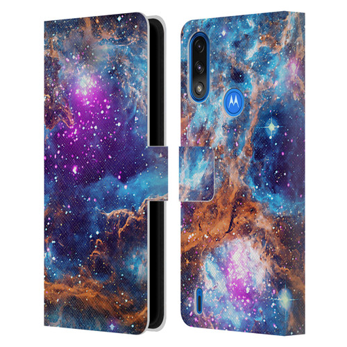 Cosmo18 Space Lobster Nebula Leather Book Wallet Case Cover For Motorola Moto E7 Power / Moto E7i Power